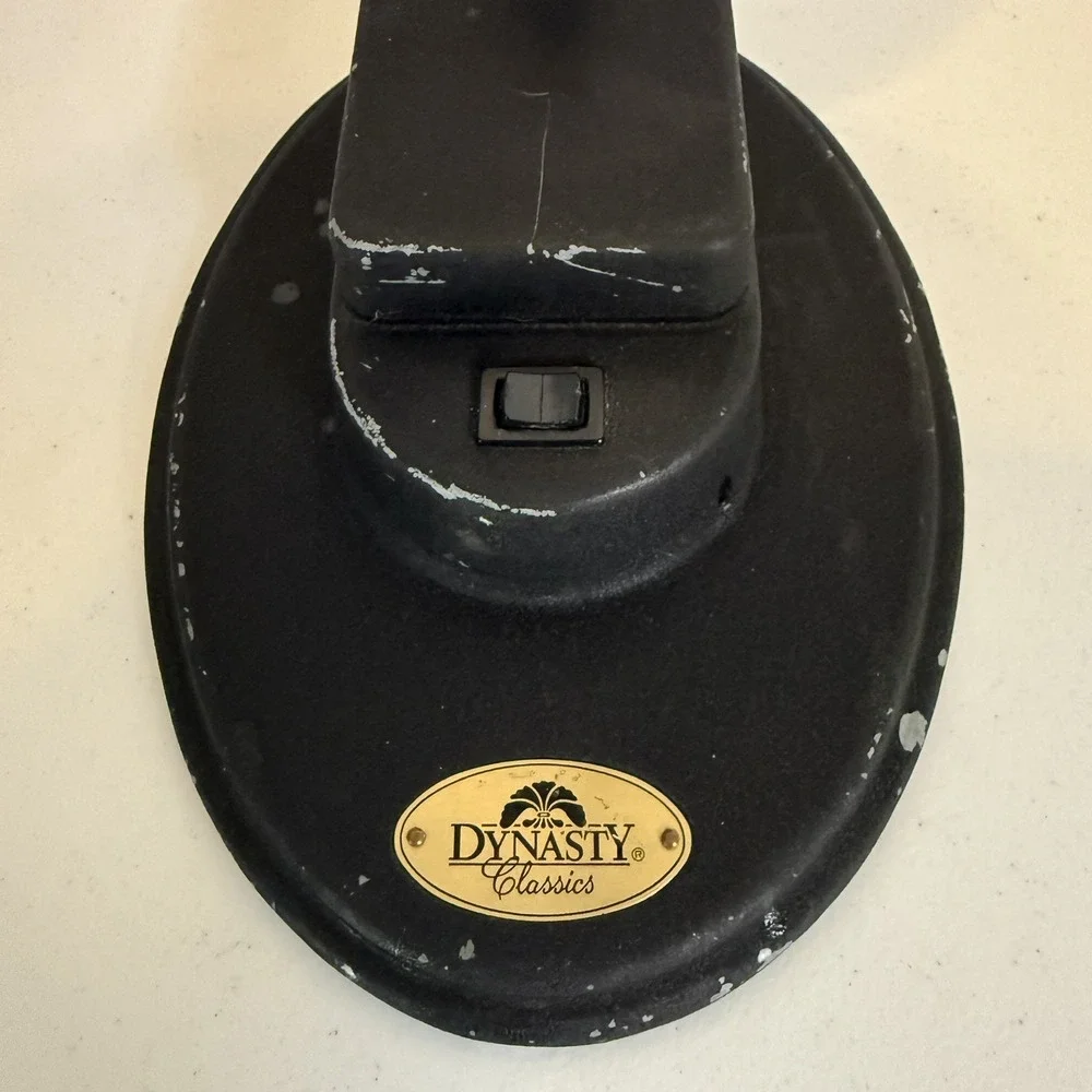 Dynasty Classics Articulated Neck Black Office Desk Lamp Adjustable Tested Works